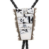 Navajo White Buffalo Turquoise Bolo