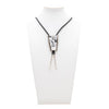 Navajo White Buffalo Turquoise Bolo