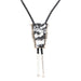 Navajo White Buffalo Turquoise Bolo, Jewelry, Bolo Necktie, Native