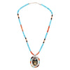 Zuni Inlay Dancer Necklace, Jewelry, Necklace, Native