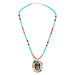 Zuni Inlay Dancer Necklace, Jewelry, Necklace, Native