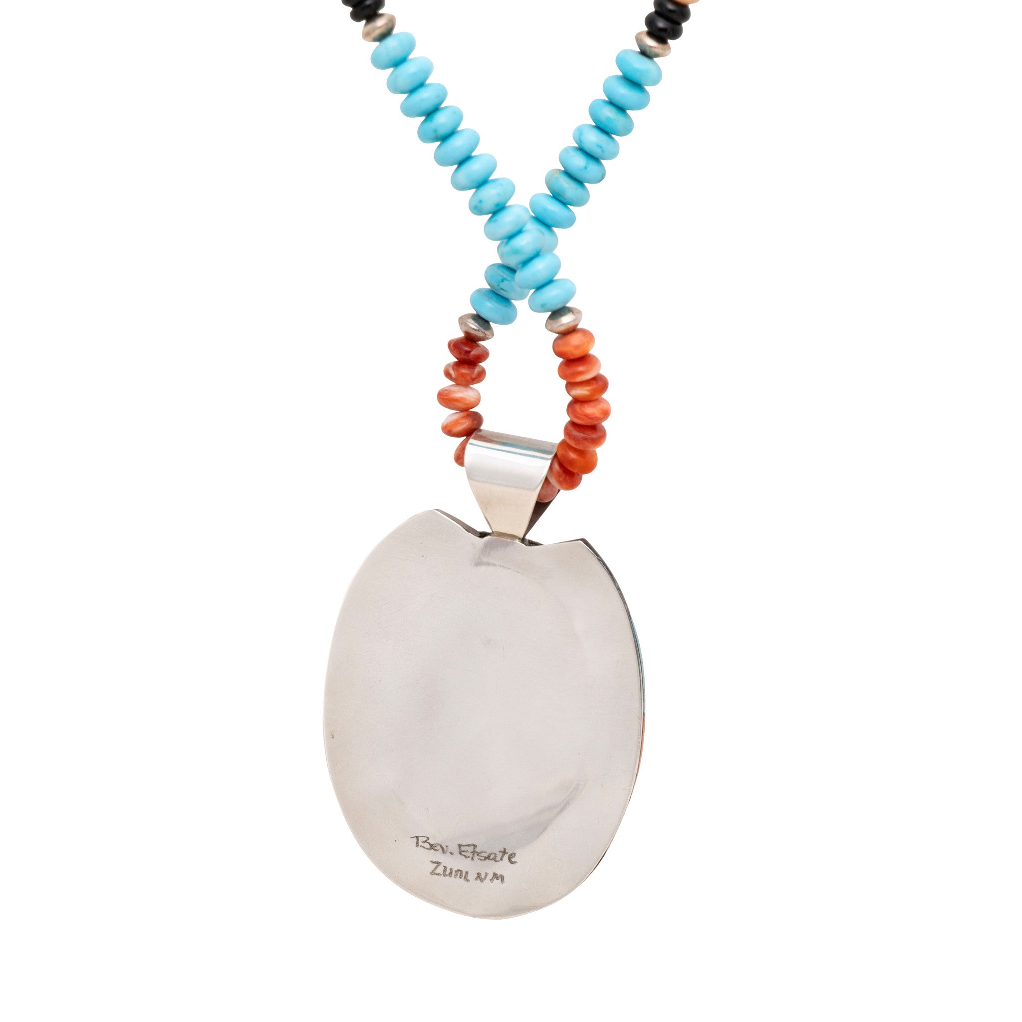 Zuni Inlay Dancer Necklace