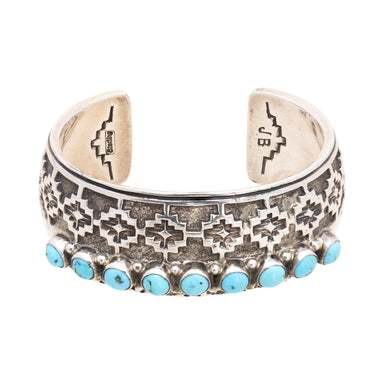 Navajo Turquoise Cuff Bracelet, Jewelry, Bracelet, Native