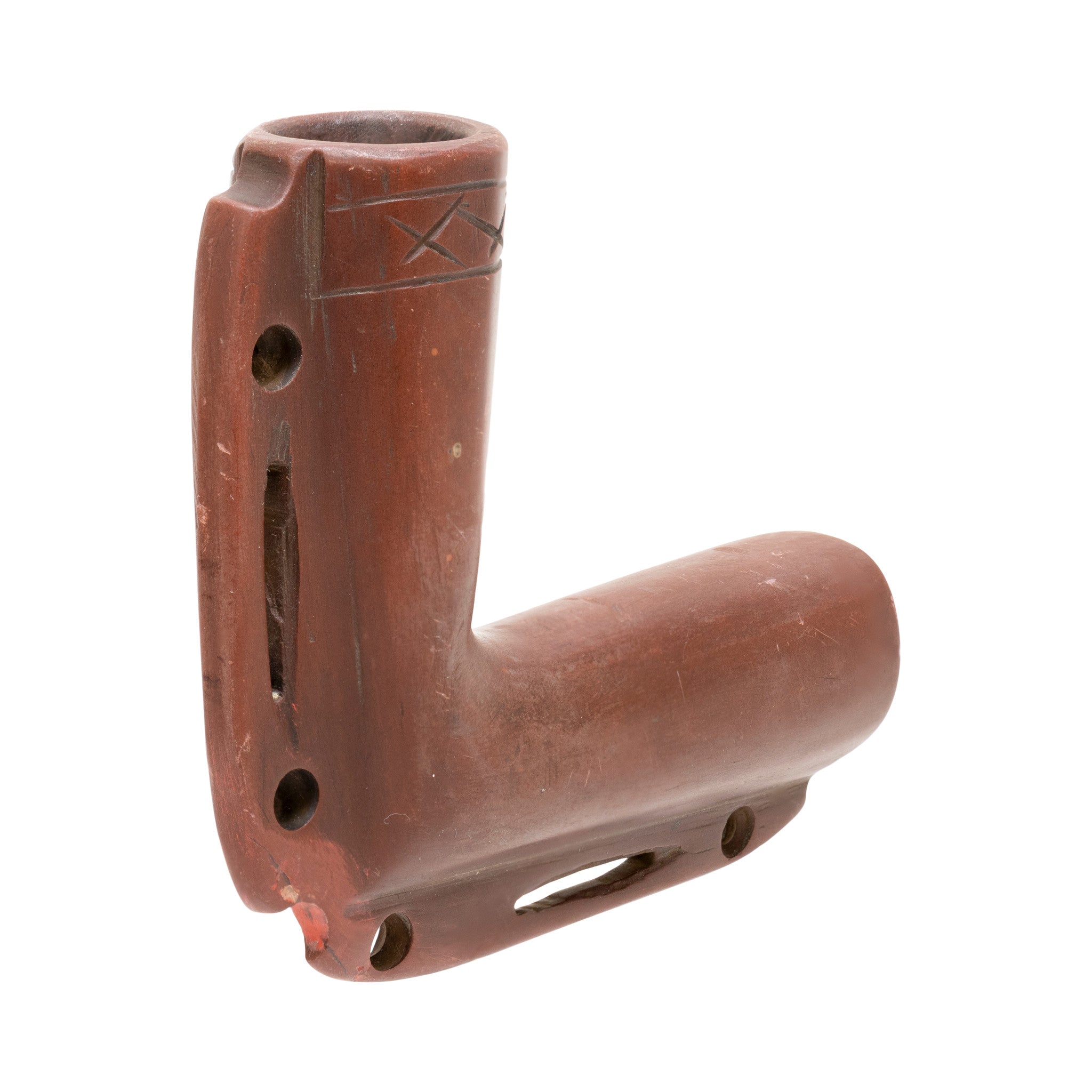 Sioux Catlinite Elbow Pipe, Native, Pipe, Catlinite