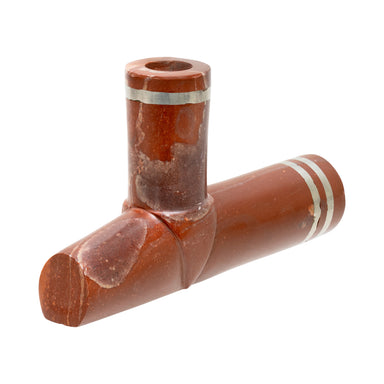 Sioux Catlinite T Pipe, Native, Pipe, Catlinite