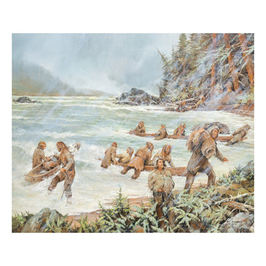 Lewis & Clark in Search of Shelter by Robert L. Rickards, Fine Art, Painting, Western