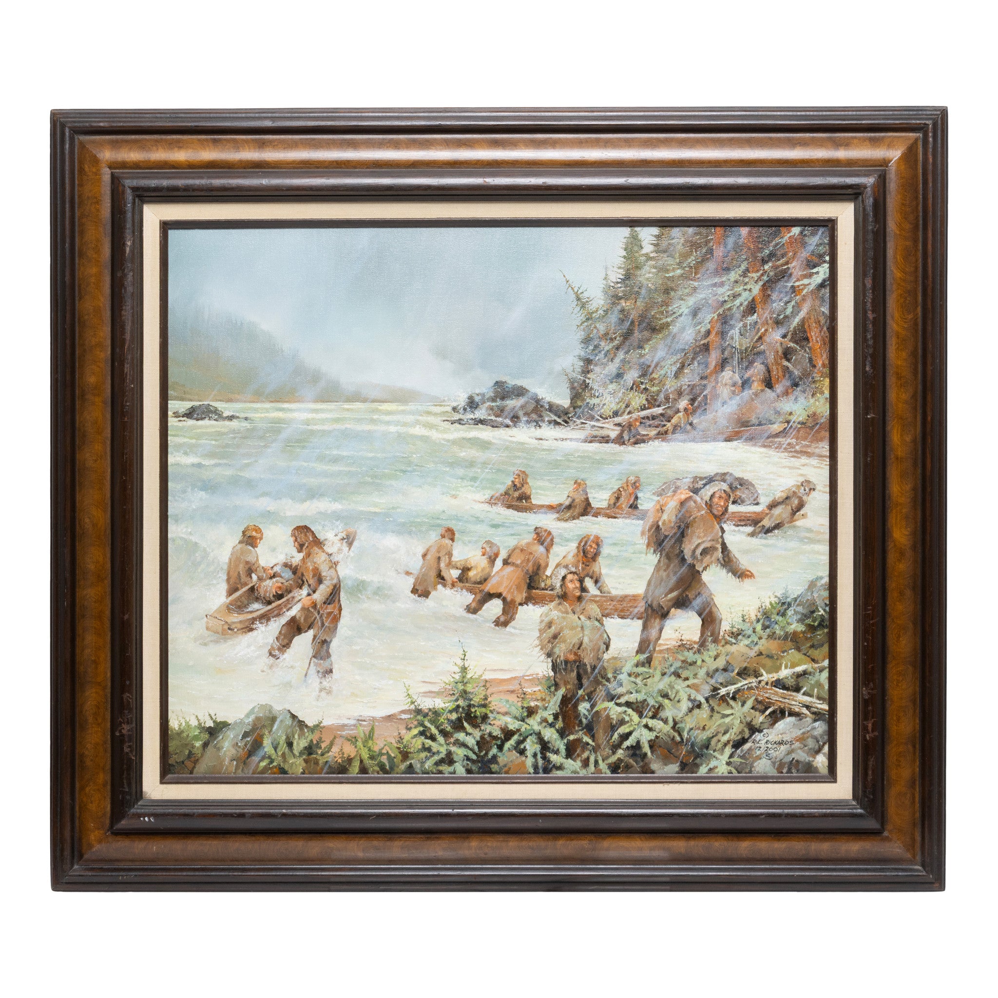 Lewis & Clark in Search of Shelter by Robert L. Rickards