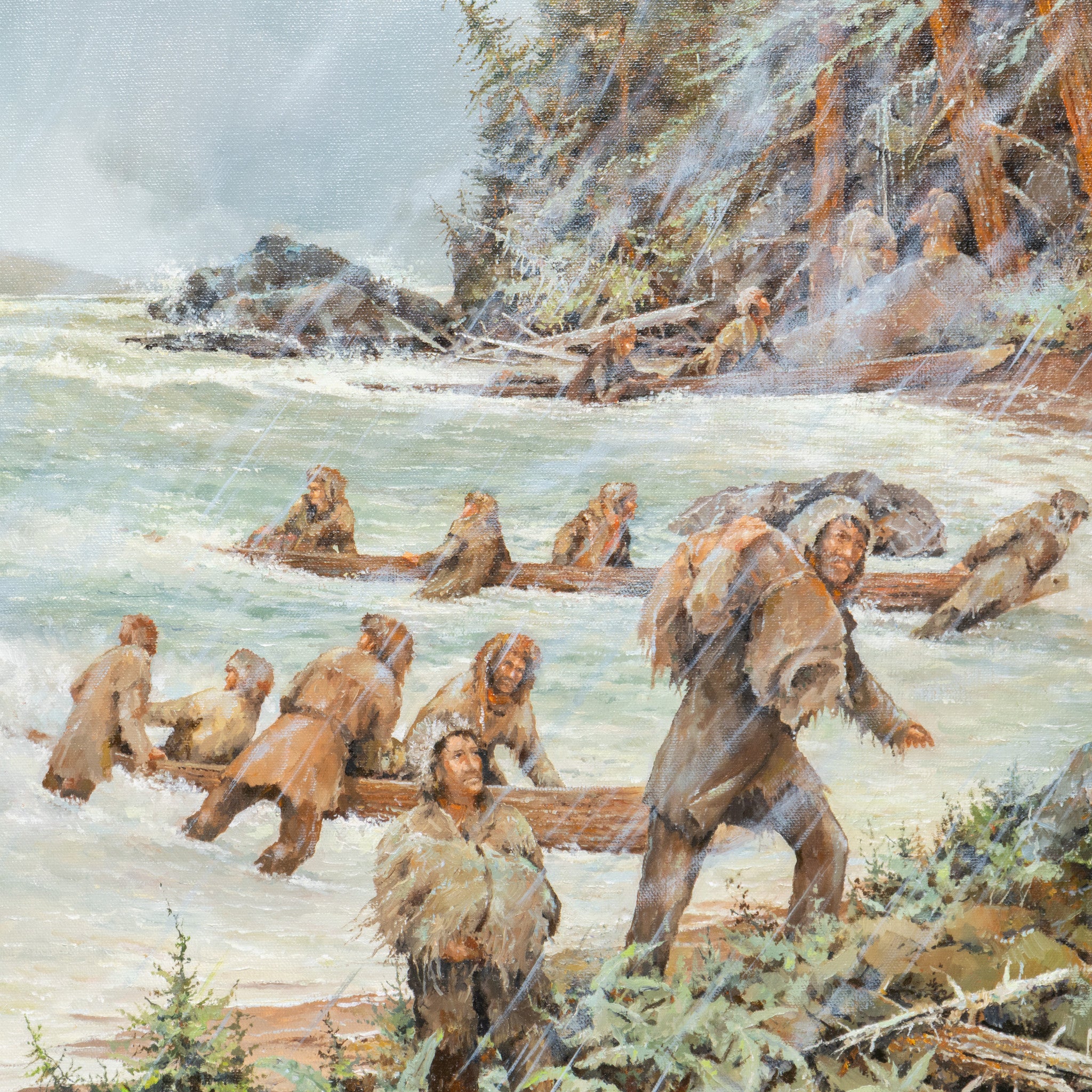 Lewis & Clark in Search of Shelter by Robert L. Rickards