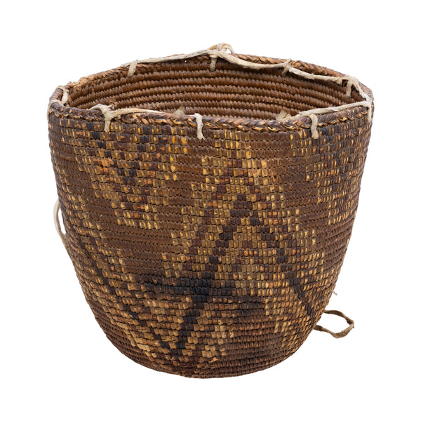 Kootenay/Cowlitz Berry Basket, Native, Basketry, Vertical