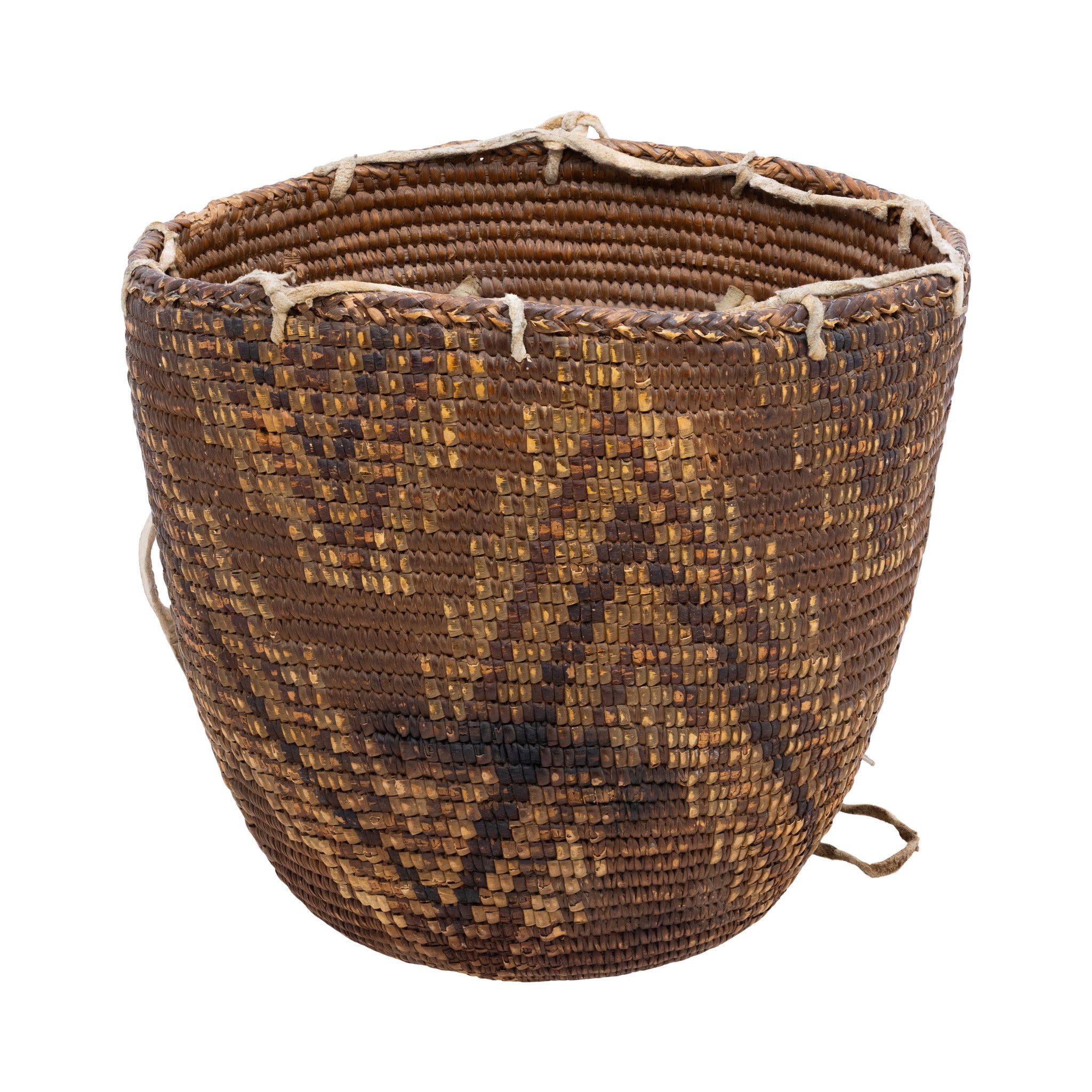 Kootenay/Cowlitz Berry Basket, Native, Basketry, Vertical