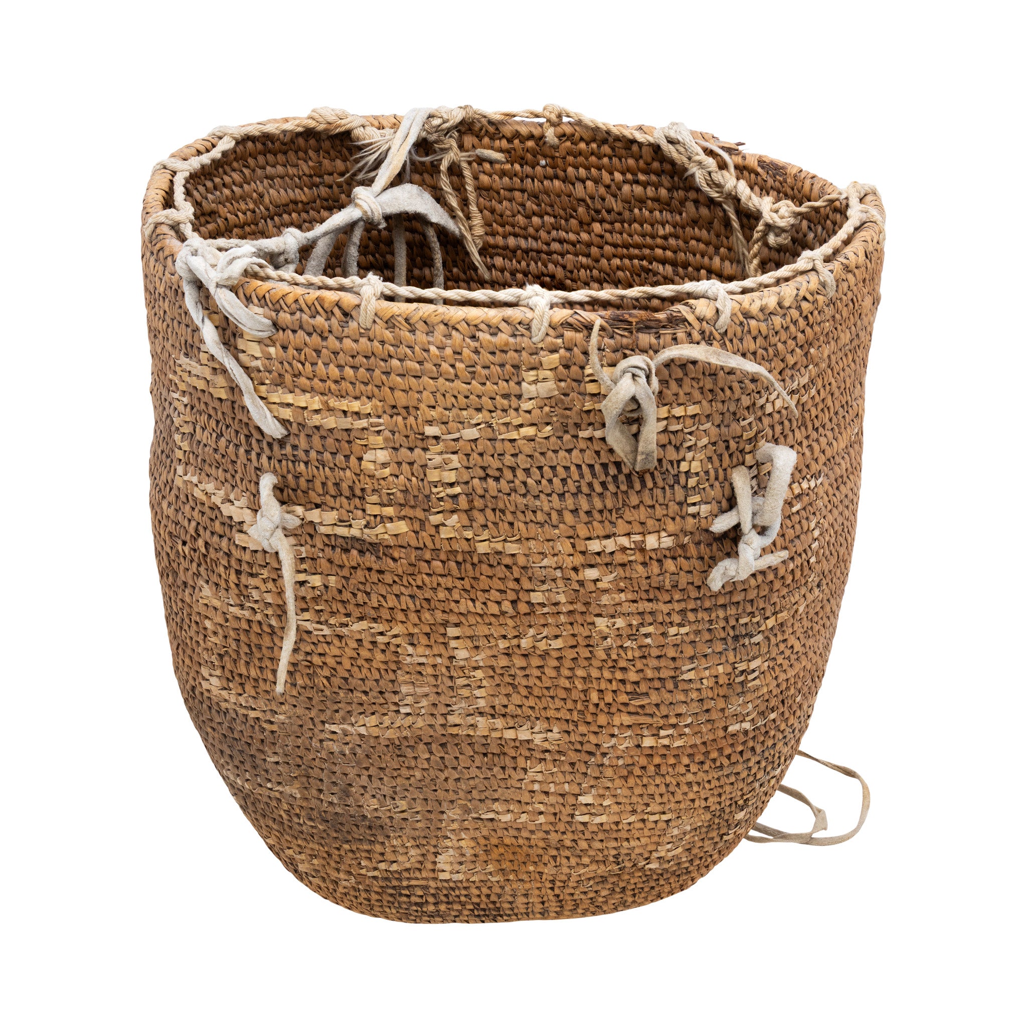 Kootenay/Cowlitz Berry Basket, Native, Basketry, Vertical