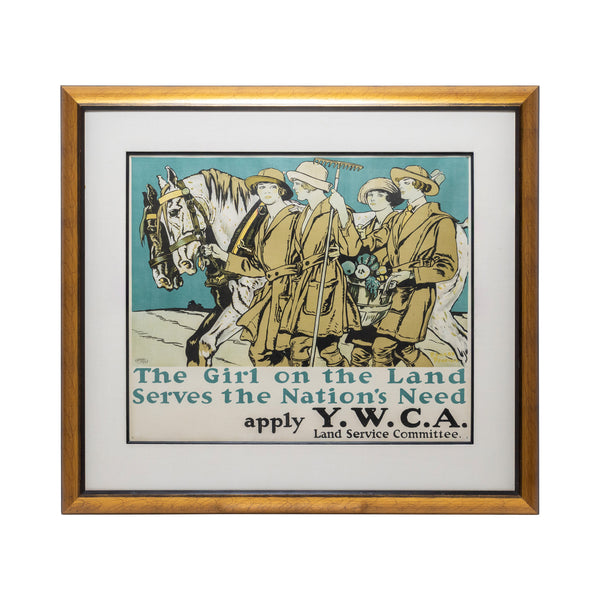 WWI Edward Penfield Land Service Committee Lithograph, Fine Art, Print, Other