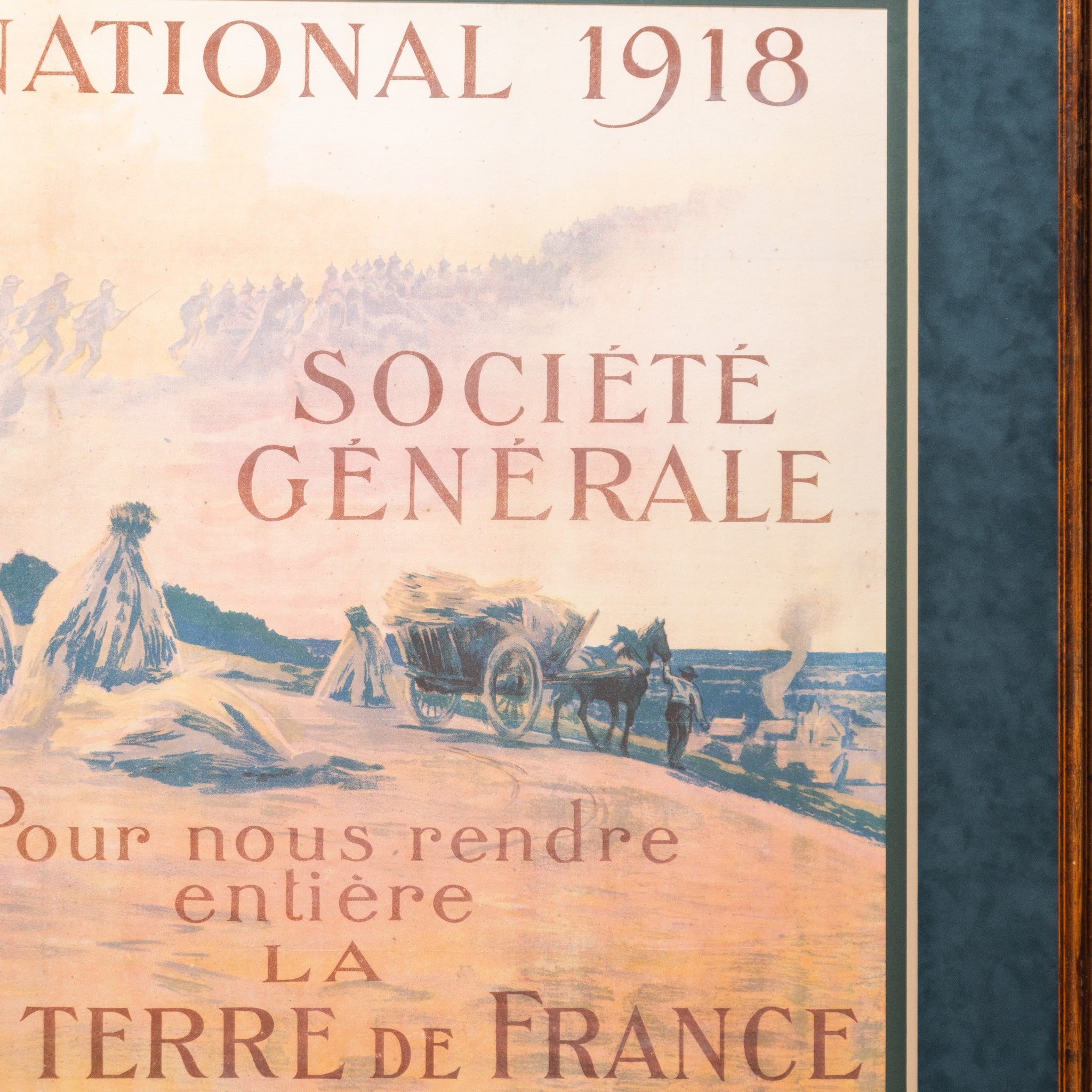 WWI French Bank Bond Lithograph Poster by Bernard Chavannaz