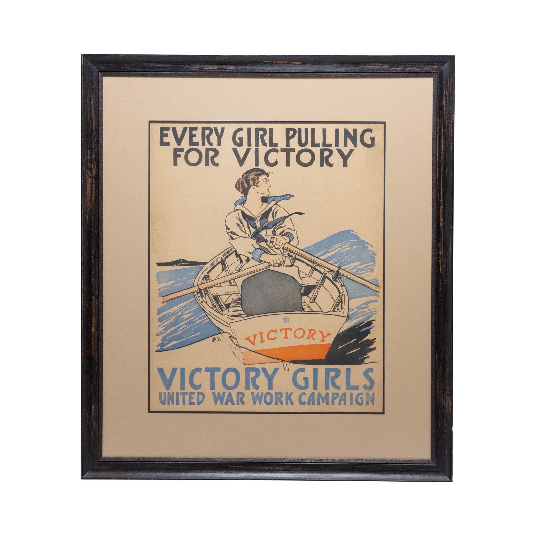WWI Edward Penfield Victory Girls UWWC Lithograph, Fine Art, Print, Other