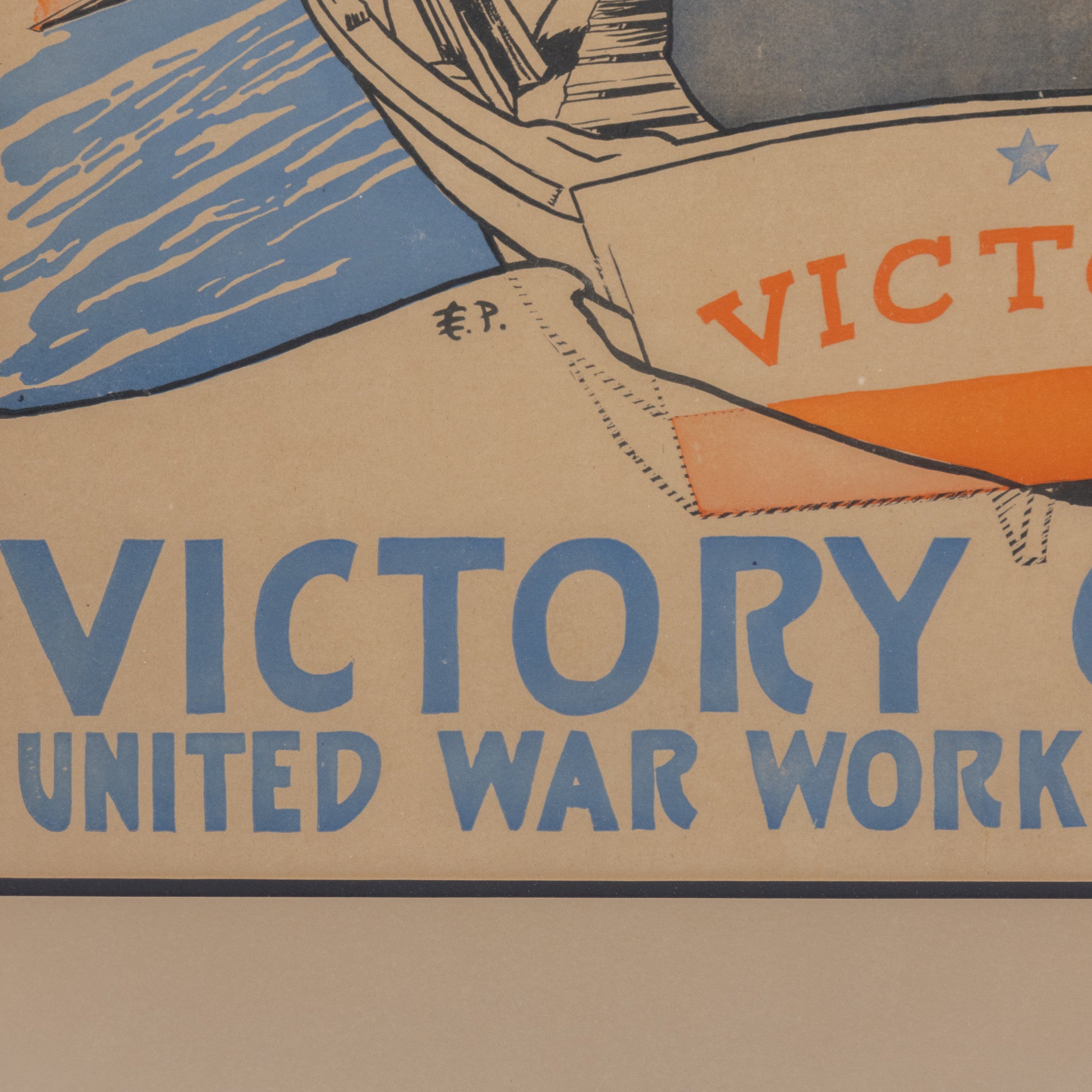 WWI Edward Penfield Victory Girls UWWC Lithograph