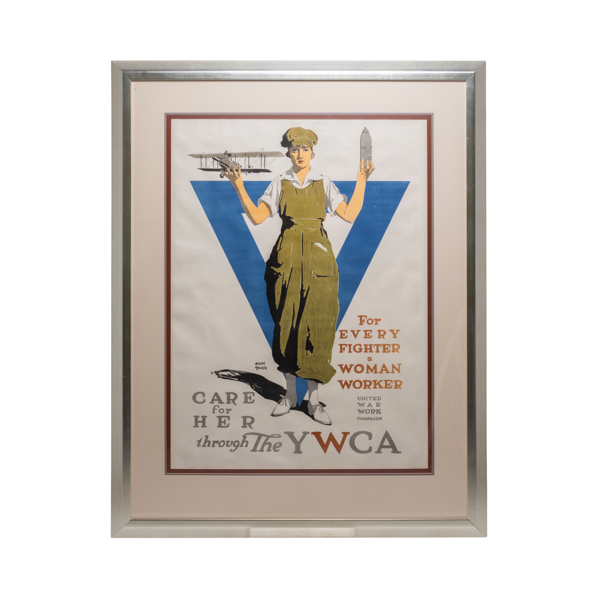 WWI Adolph Treidler YWCA Lithograph, Fine Art, Print, Other