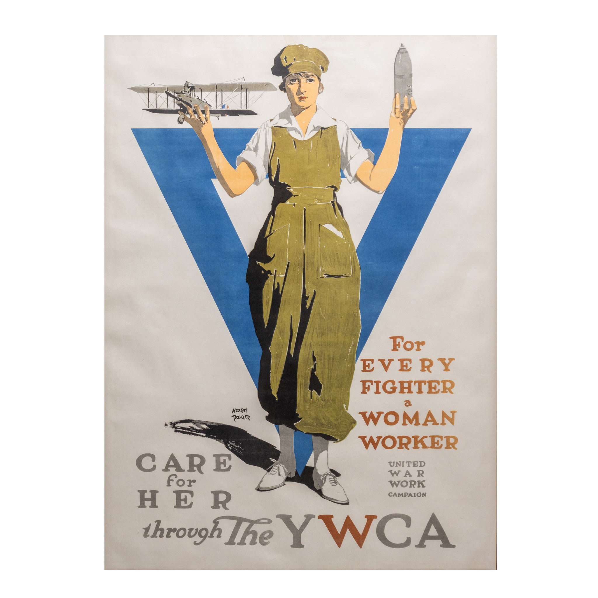 WWI Adolph Treidler YWCA Lithograph