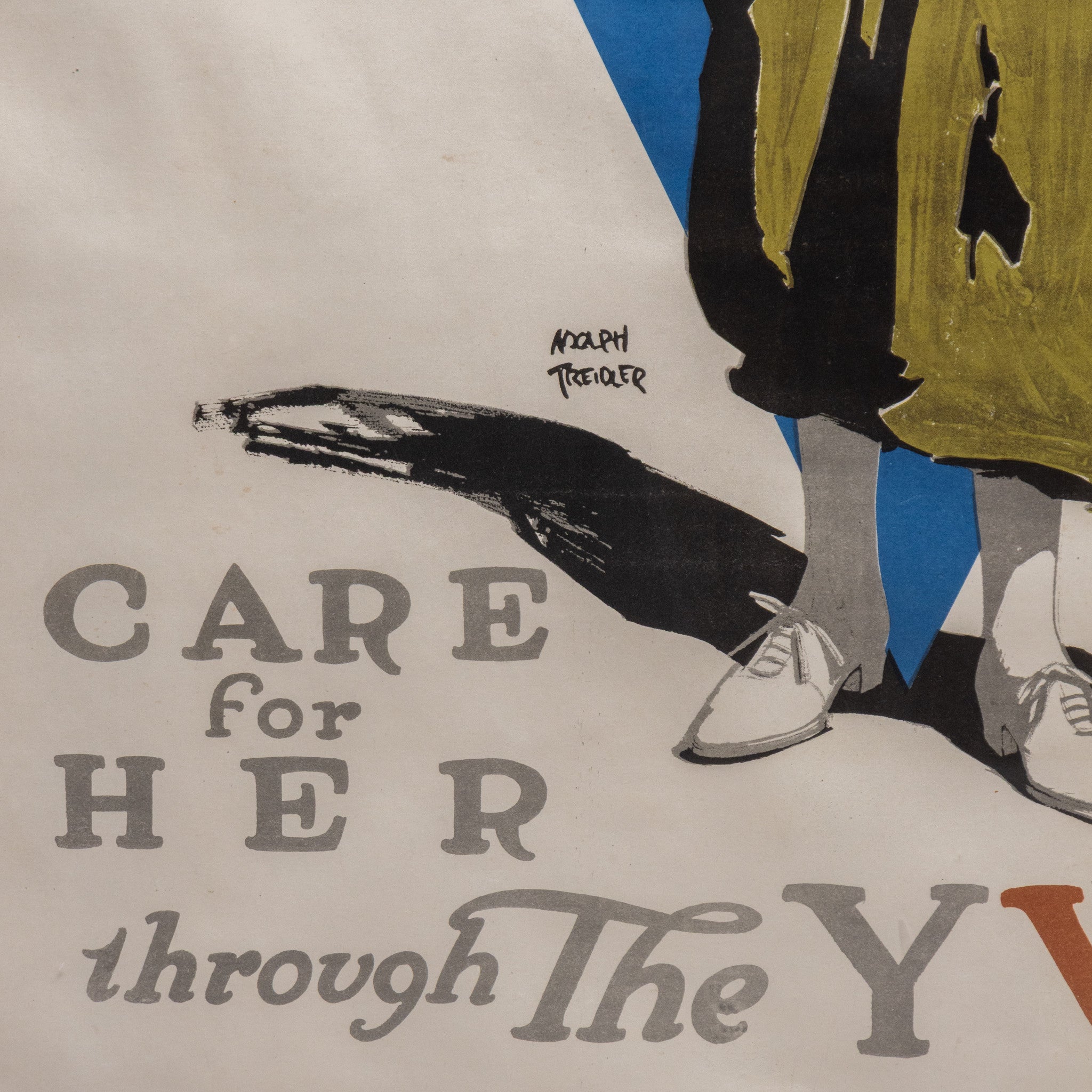 WWI Adolph Treidler YWCA Lithograph