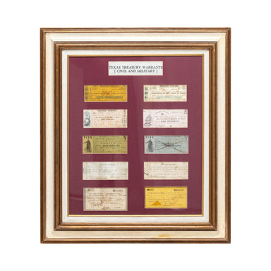 Texas Republic and American Civil War Treasury Warrants, Western, Law Enforcement, Other