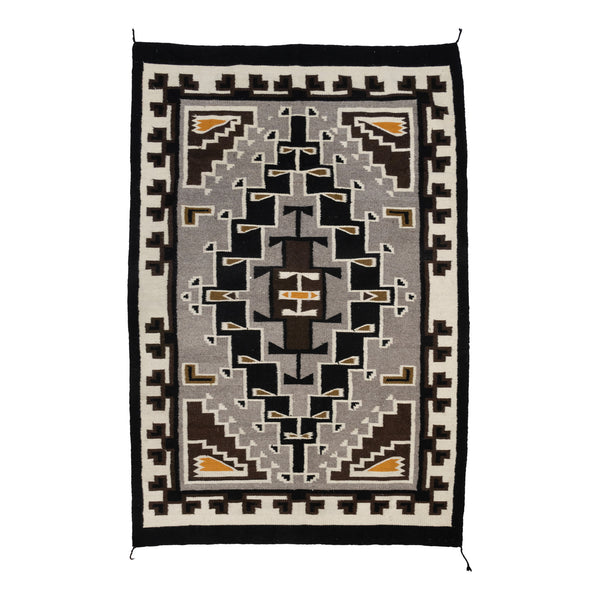 Two Grey Hills Style Weaving, Native, Weaving, Floor Rug