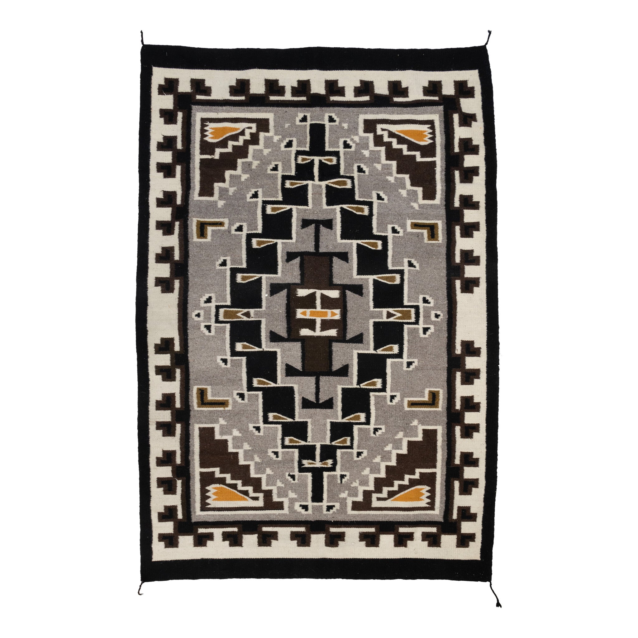 Two Grey Hills Style Weaving, Native, Weaving, Floor Rug
