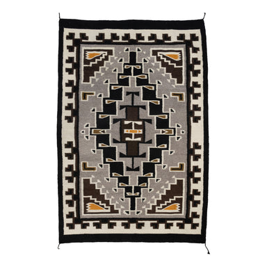 Two Grey Hills Style Weaving, Native, Weaving, Floor Rug