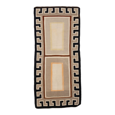 Navajo Crystal Saddle Blanket, Native, Weaving, Single Saddle Blanket