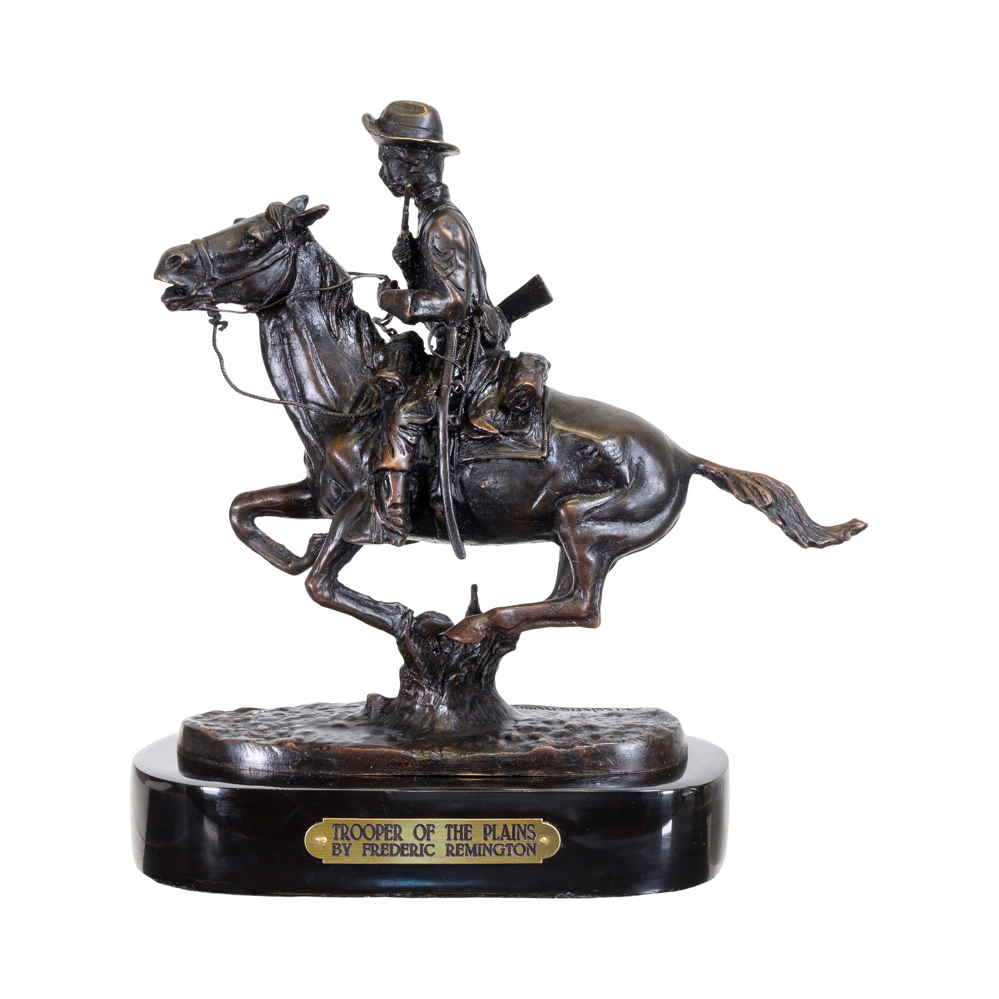 Trooper of the Plains by Frederic Remington, Fine Art, Bronze, Decorative