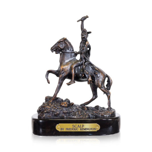 Scalp by Frederic Remington, Fine Art, Bronze, Decorative