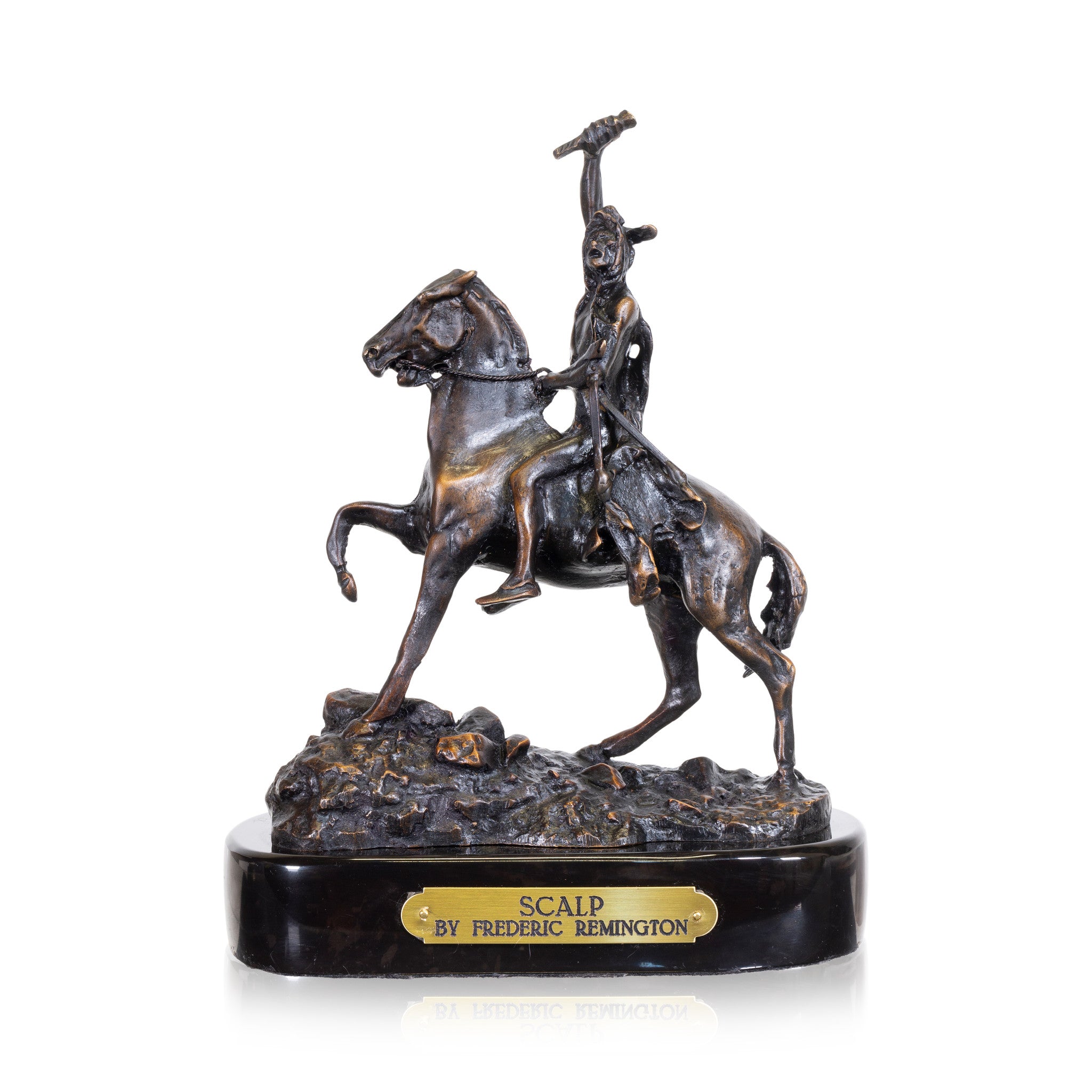 Scalp by Frederic Remington, Fine Art, Bronze, Decorative