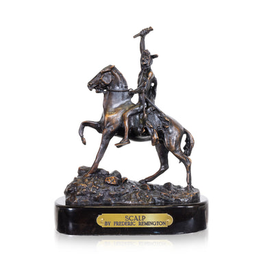 Scalp by Frederic Remington, Fine Art, Bronze, Decorative