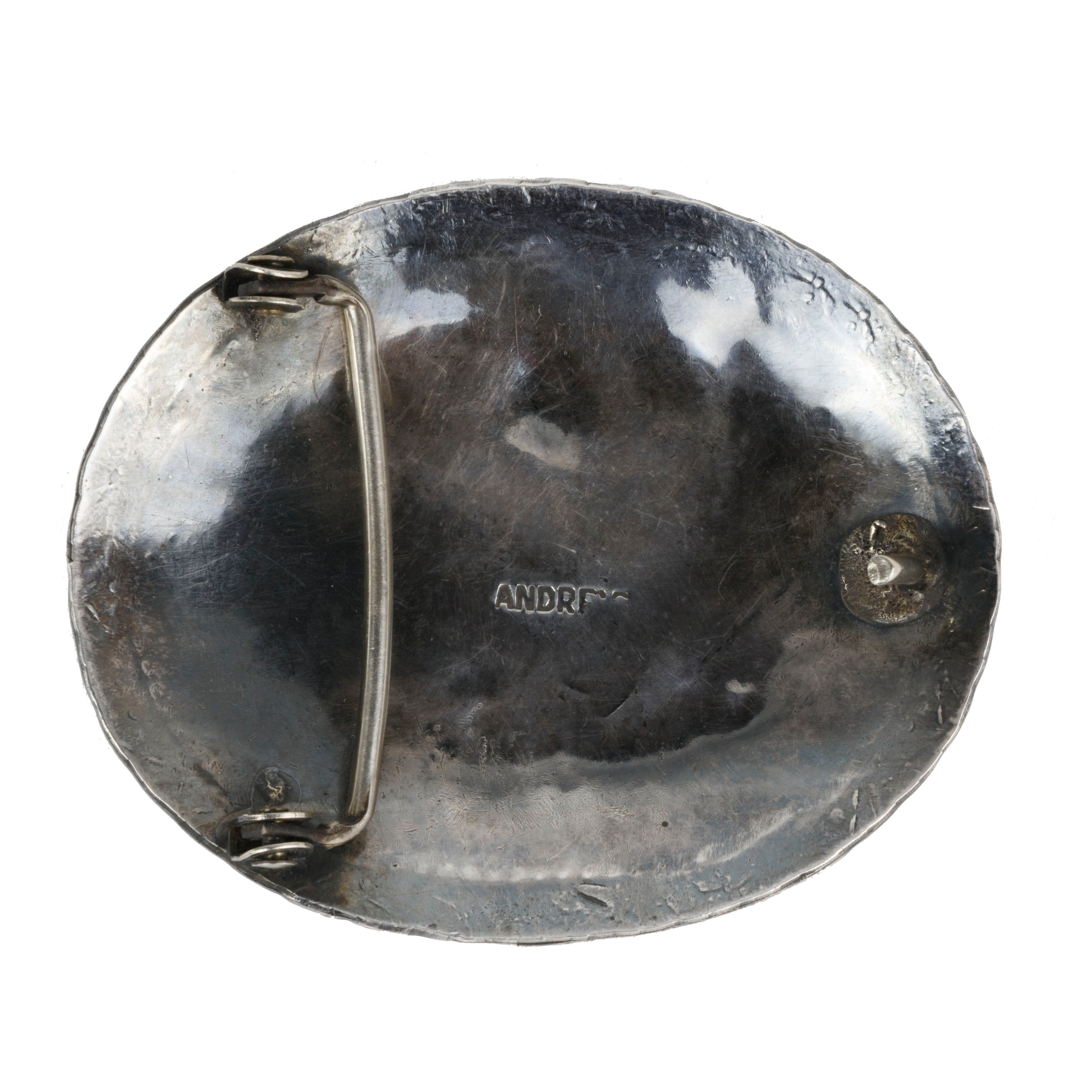 Navajo Coral and Turquoise Buckle