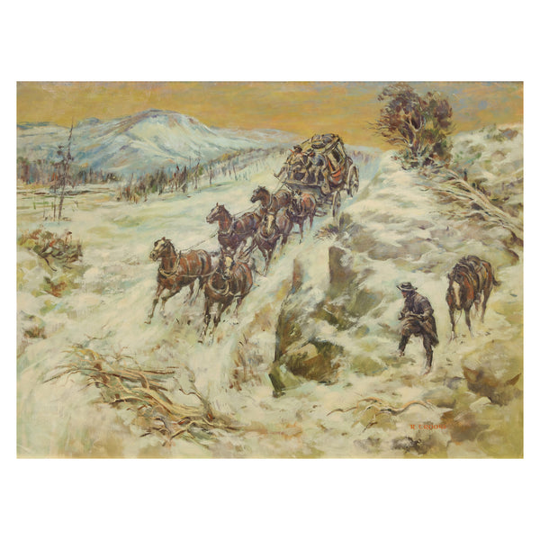 Laying in Wait by Ron Crooks, Fine Art, Painting, Western