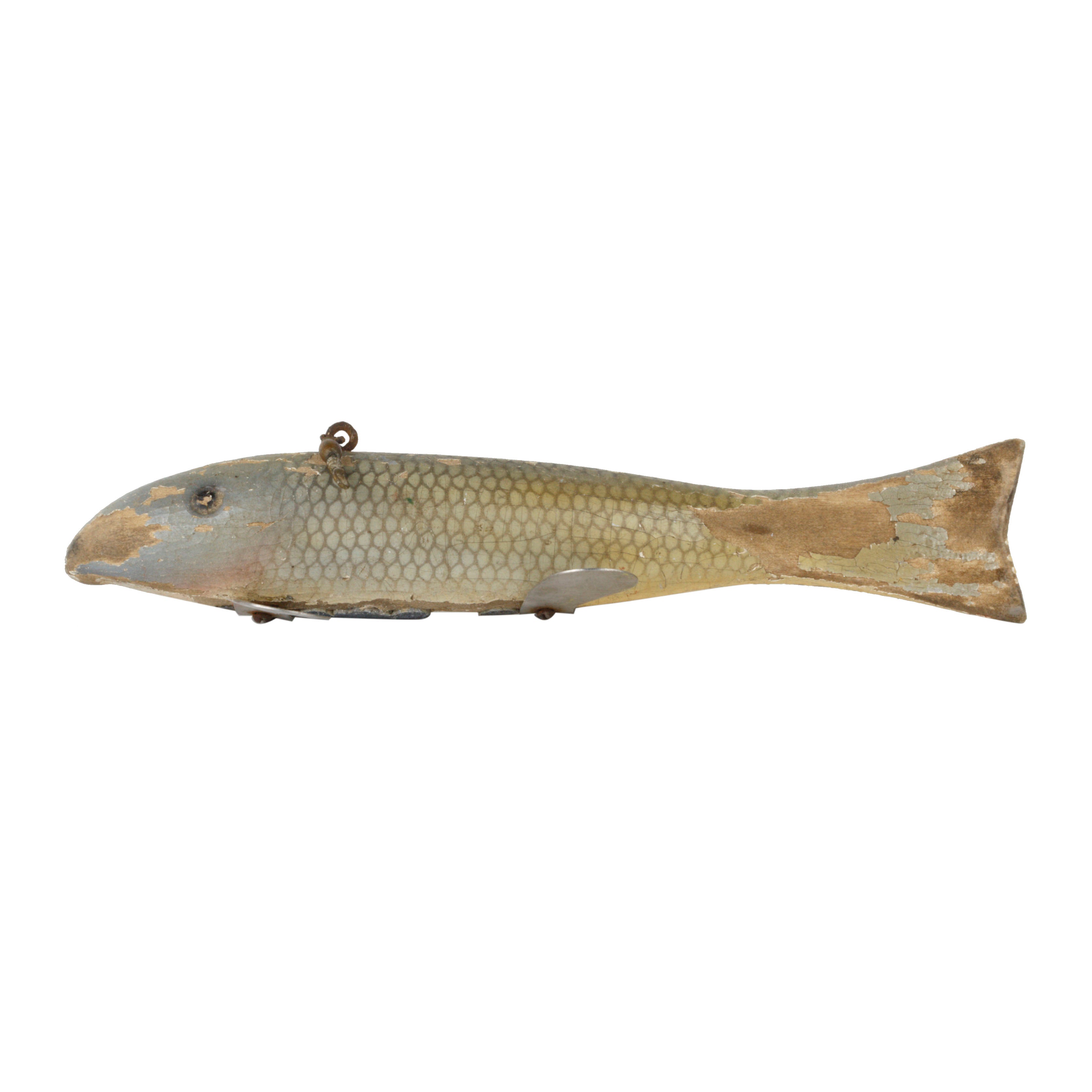 Spear Fishing  decoy with Painted Scales, Sporting Goods, Fishing, Decoy