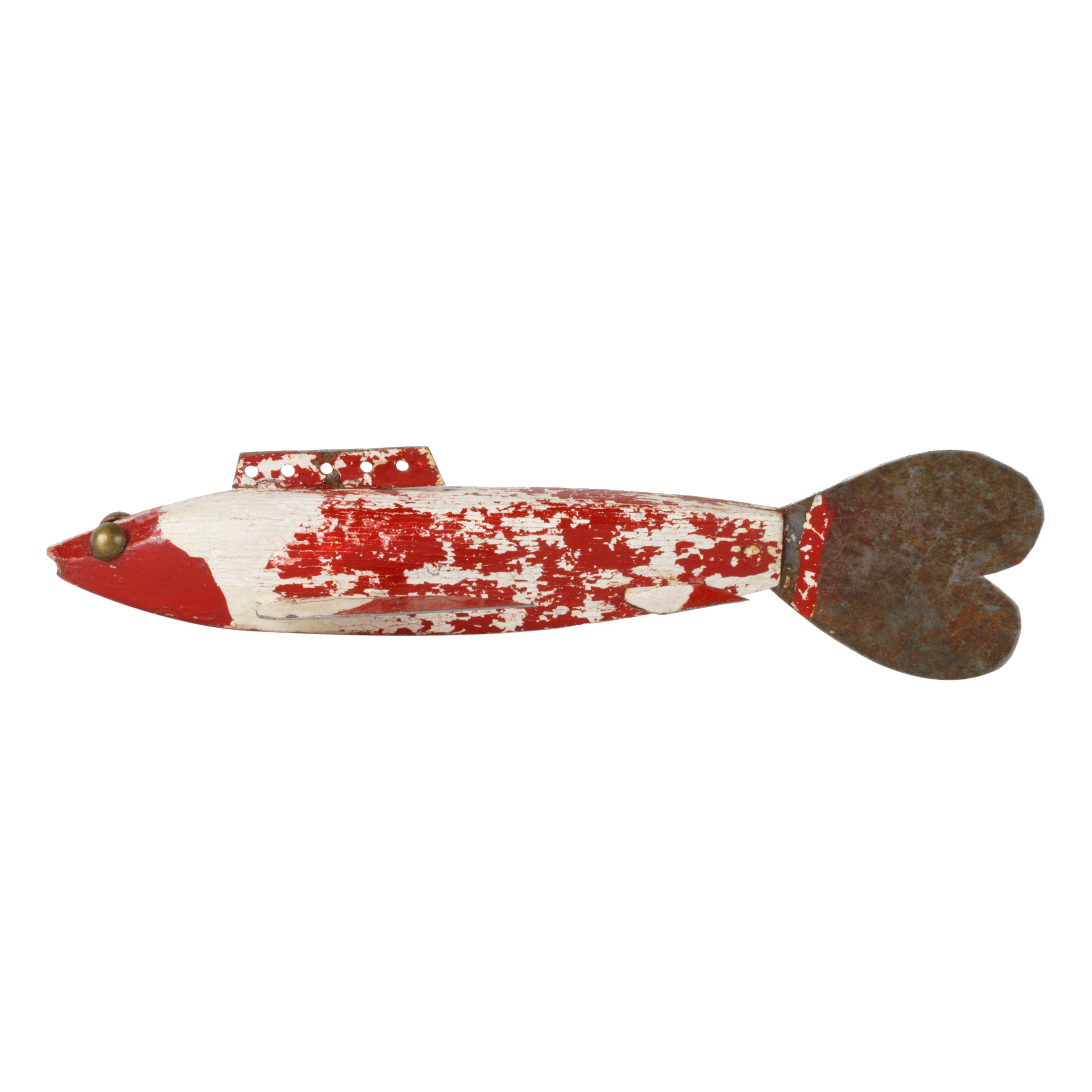 Red and White Spear Fishing  Decoy, Sporting Goods, Fishing, Decoy