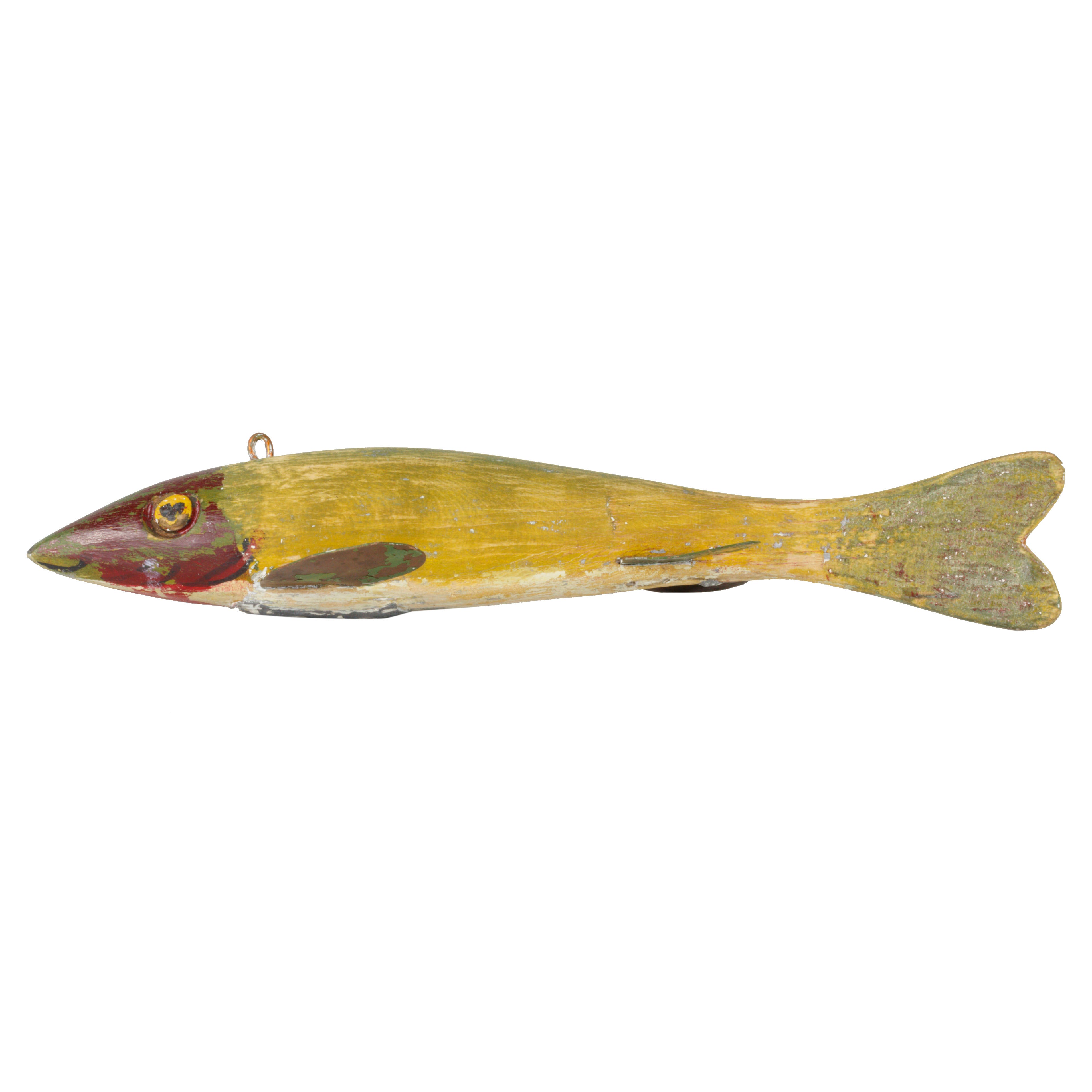 Spear Fishing  Decoy with Copper Fins, Sporting Goods, Fishing, Decoy