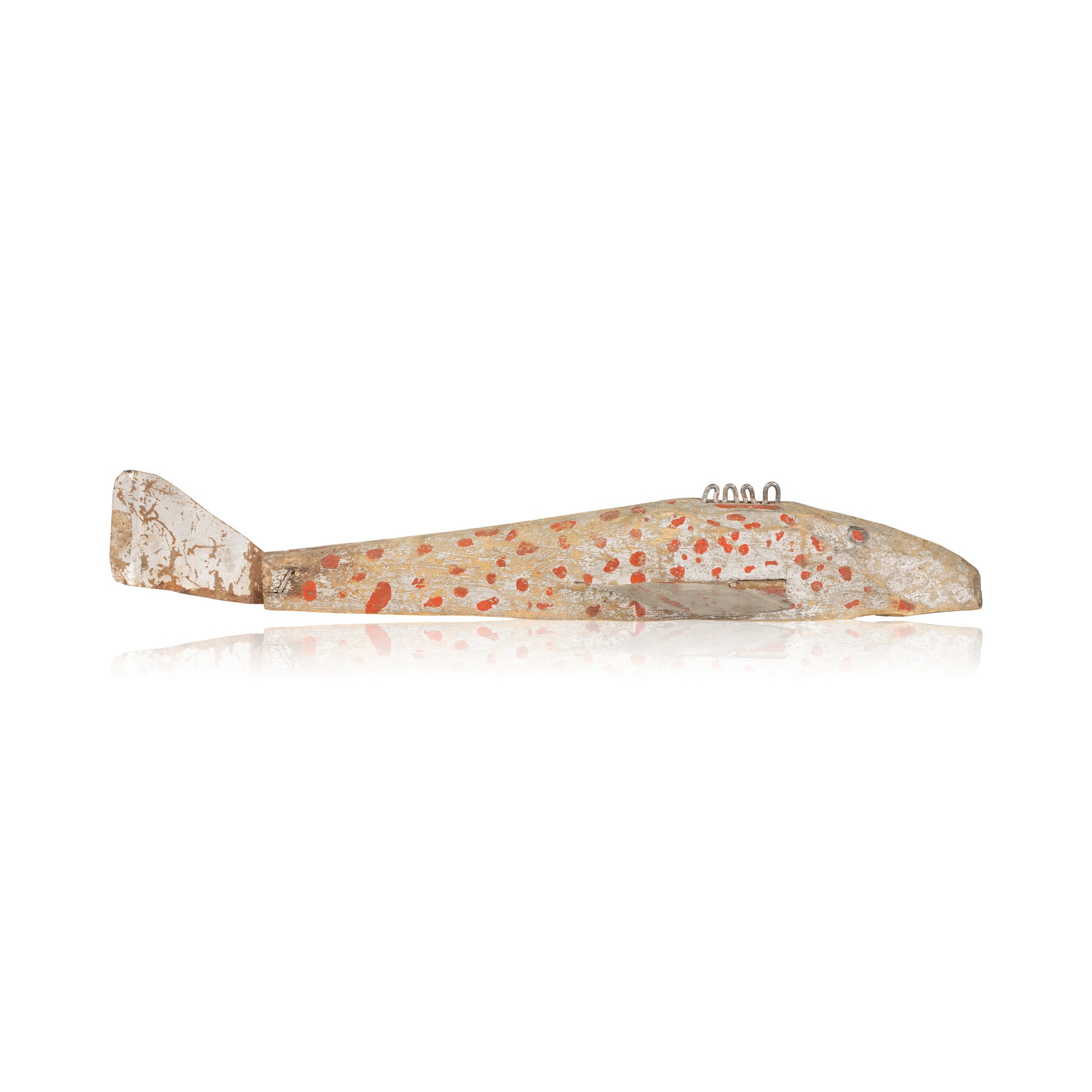 Spear Fishing  Decoy Silver with Red Spots, Sporting Goods, Fishing, Decoy