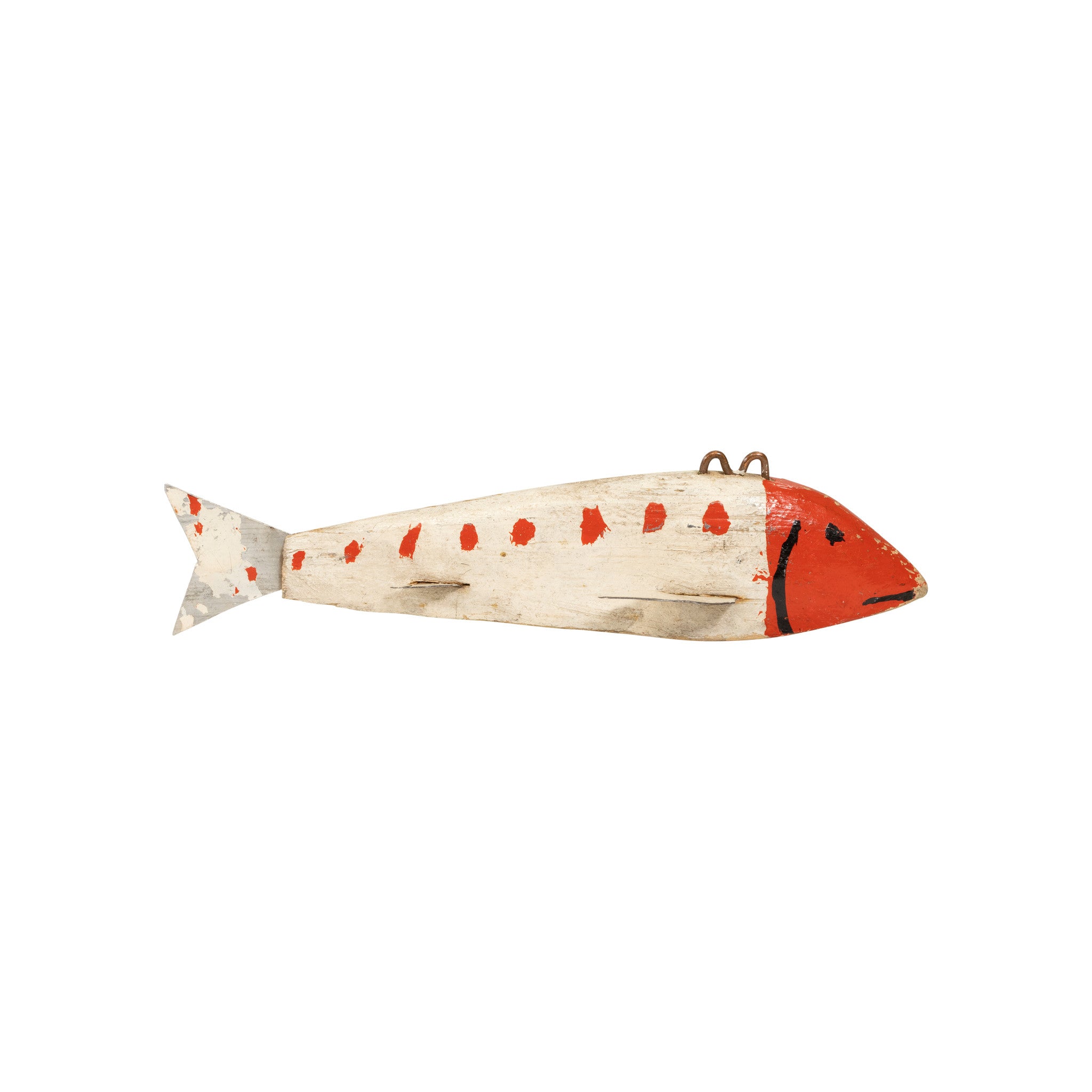 Red and White Spear Fishing  Decoy