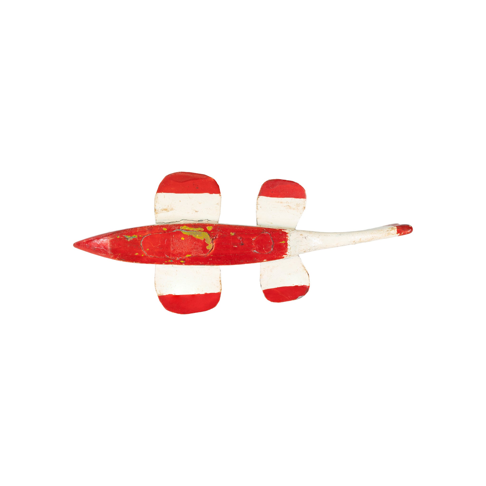Red and White Spear Fishing  Decoy