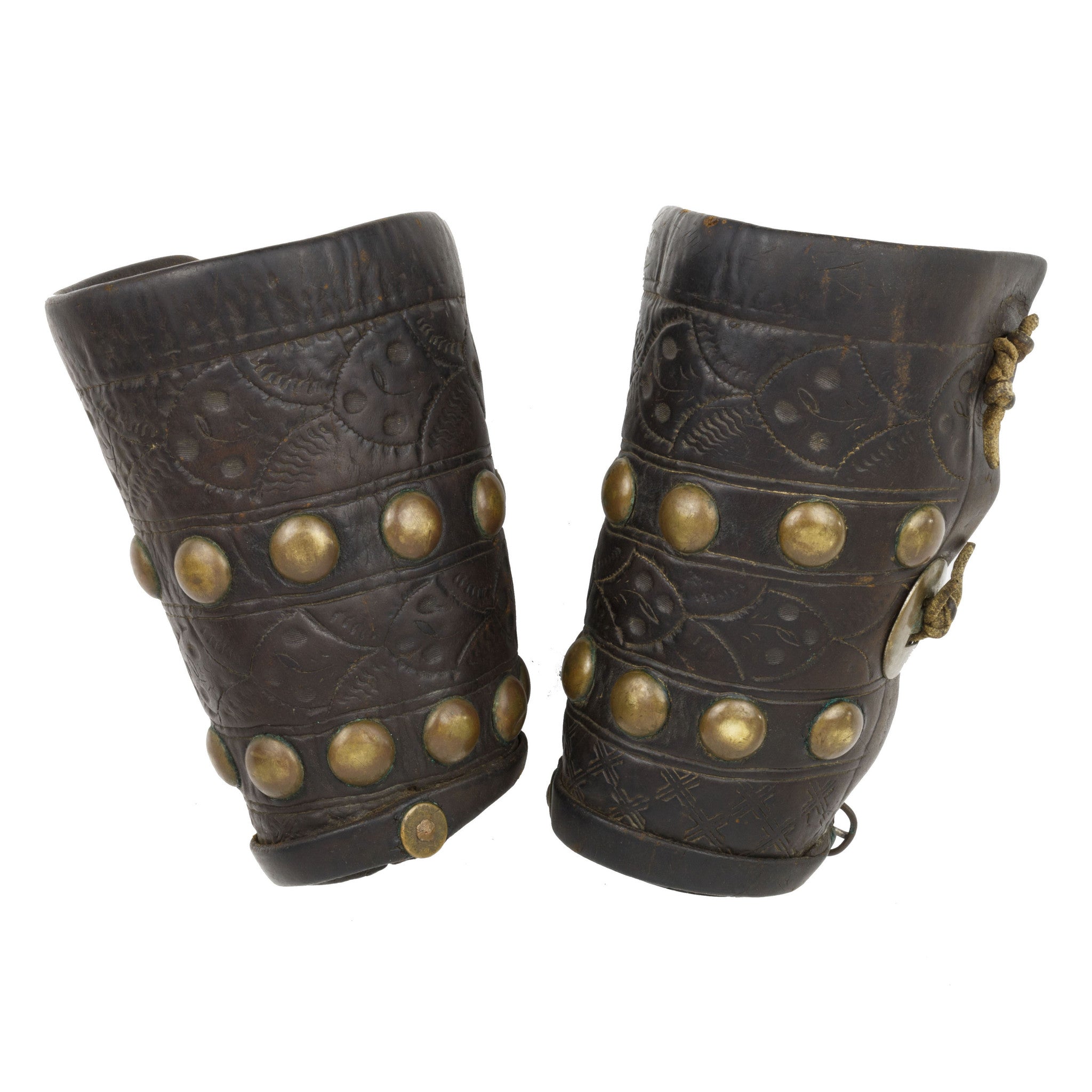 Tooled Leather Cowboy Cuffs, Western, Garment, Cuffs