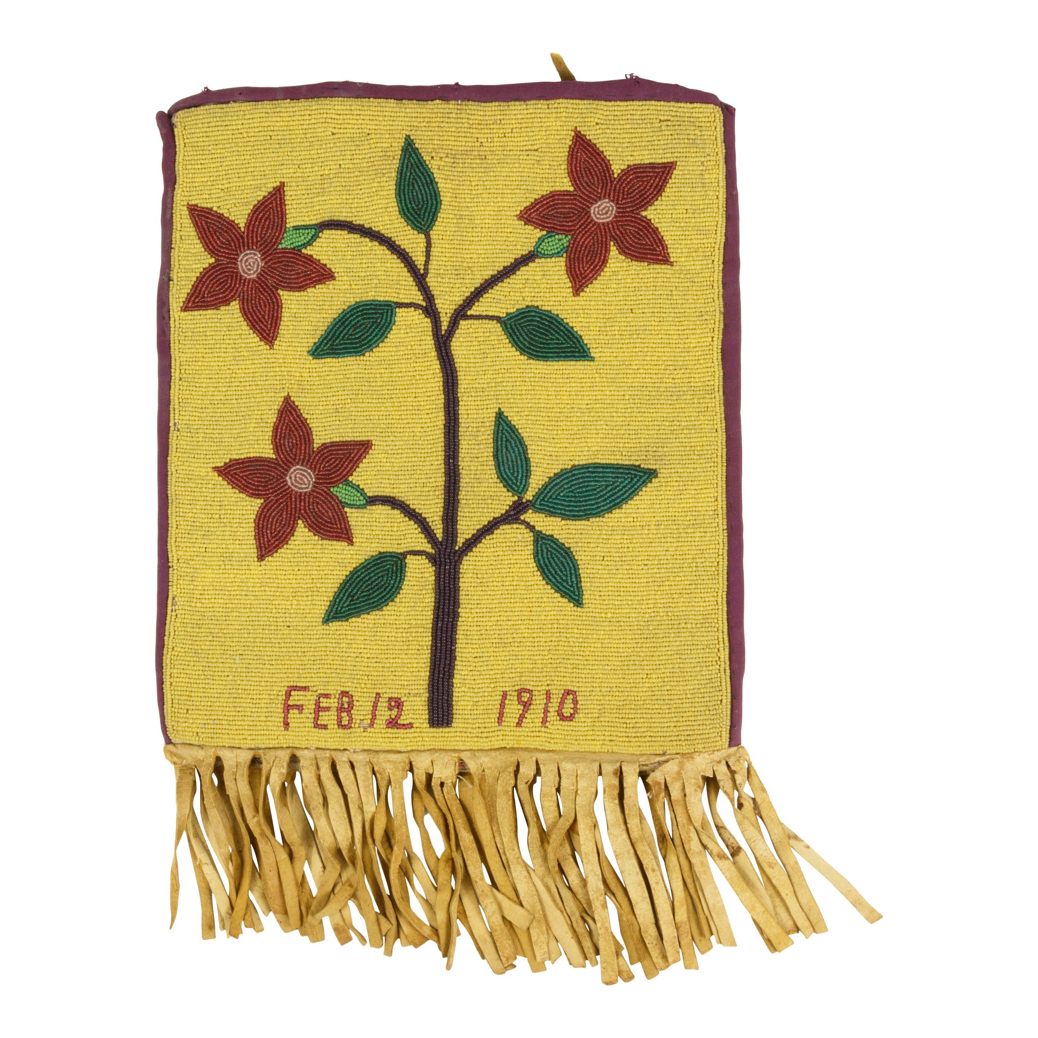 Yakama Beaded Flat Bag, Native, Bag, Flat Bag