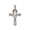 Diamond and Silver Cross Pendant
