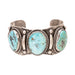 Three Stone Silver and Turquoise Bracelet, Jewelry, Bracelet, Native
