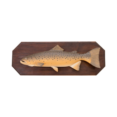 Carved Brown Trout, Furnishings, Decor, Carving