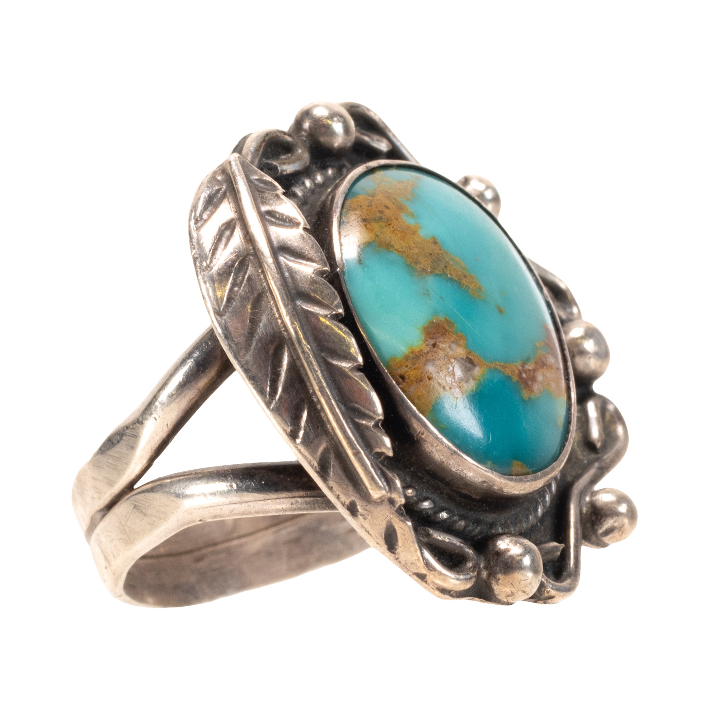 Turquoise and Sterling Ring, Jewelry, Ring, Native