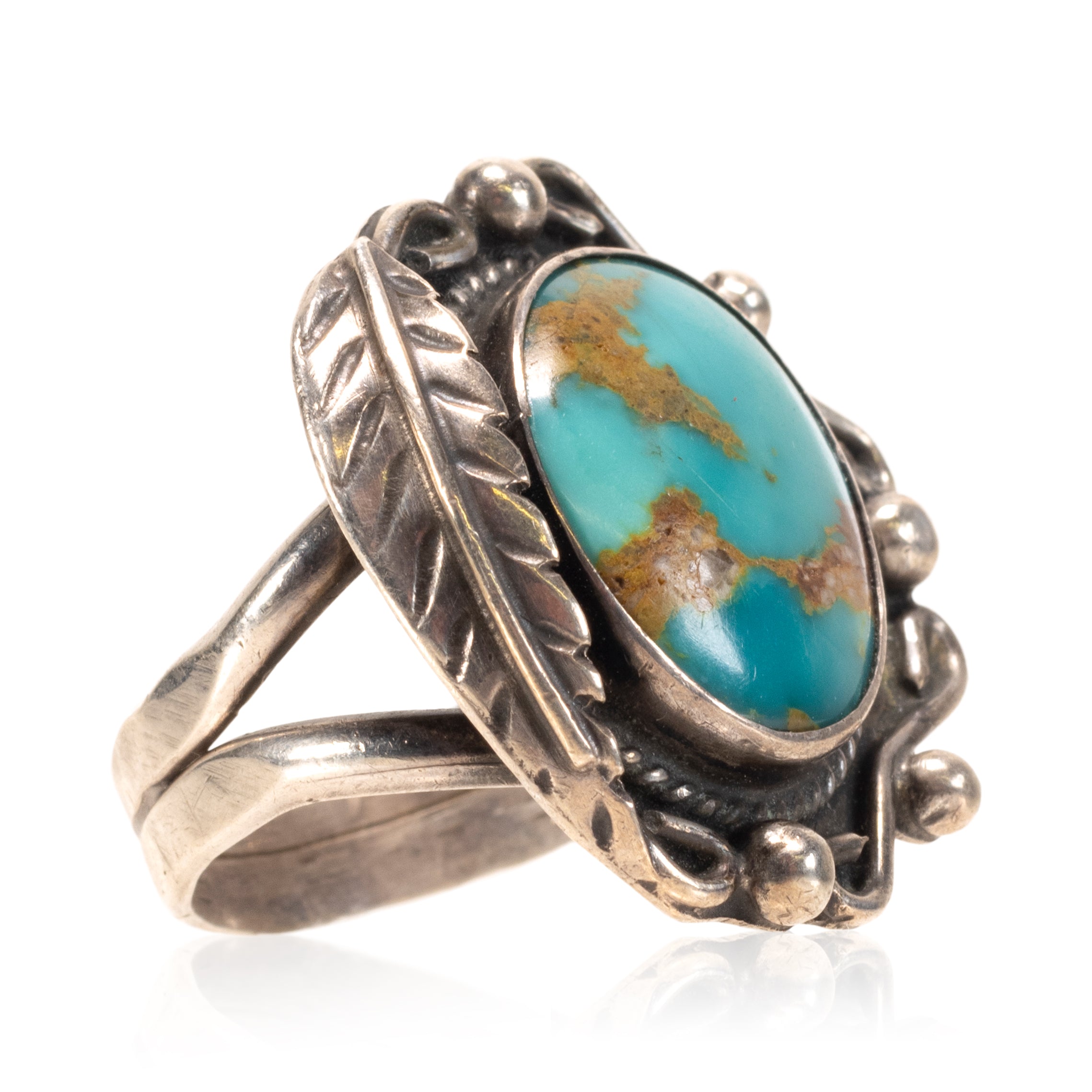 Turquoise and Sterling Ring, Jewelry, Ring, Native