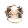 Coral Bead and Sterling Ring