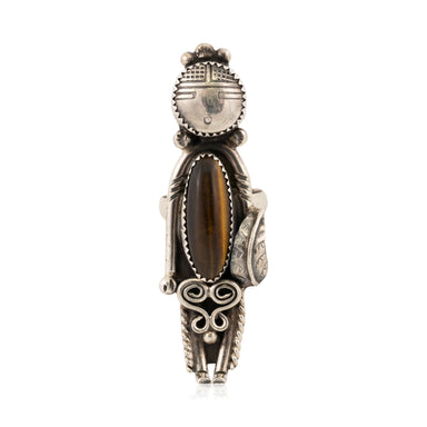 Tiger's Eye Sun Kachina Ring, Jewelry, Ring, Native