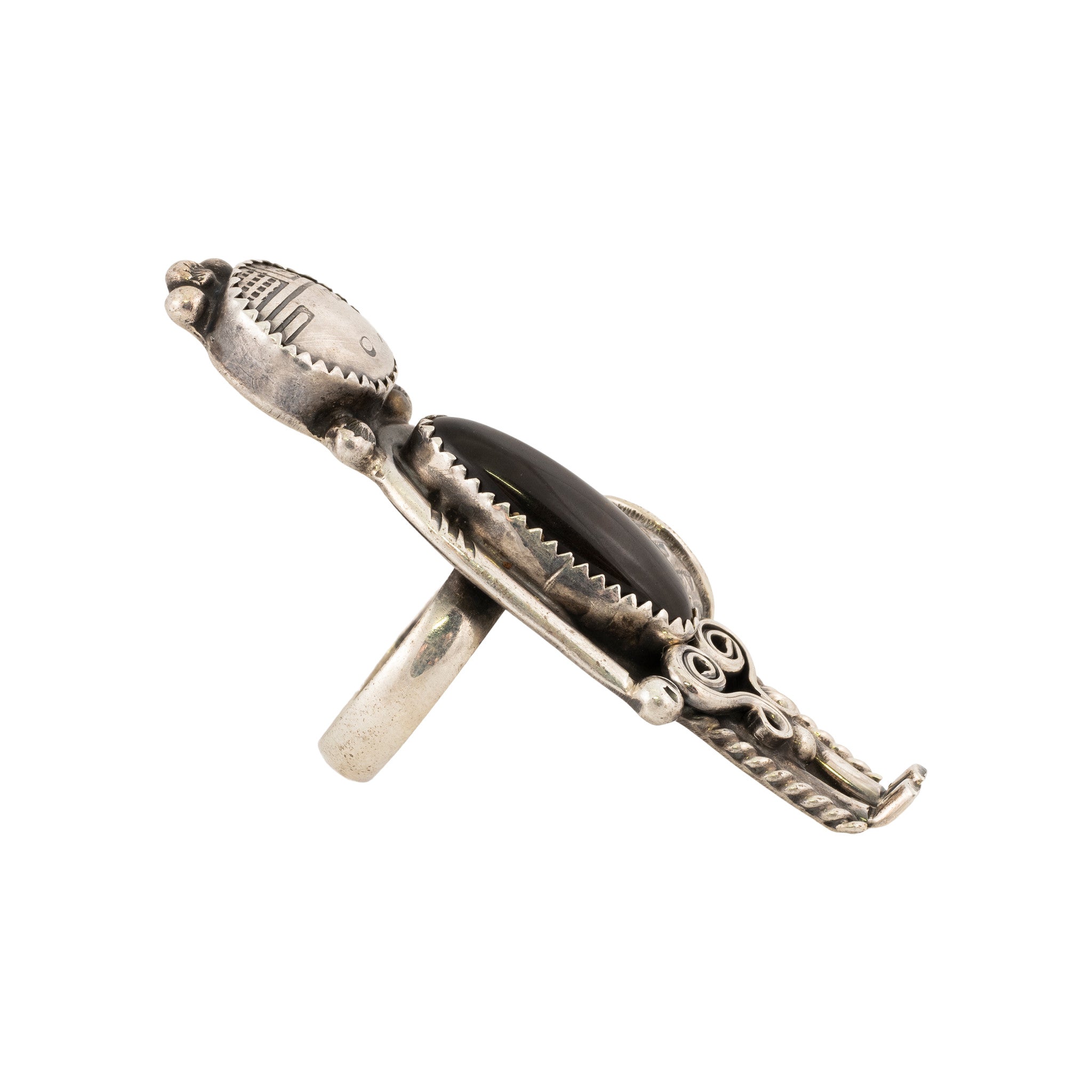 Tiger's Eye Sun Kachina Ring