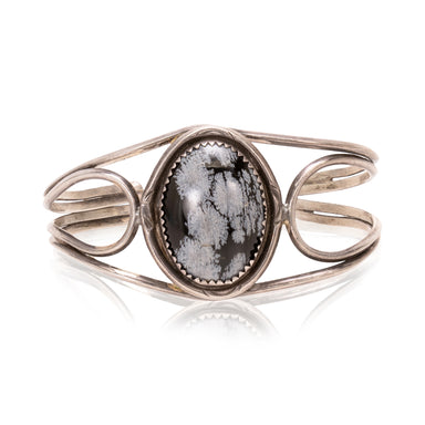 Snowflake Obsidian Bracelet, Jewelry, Bracelet, Western